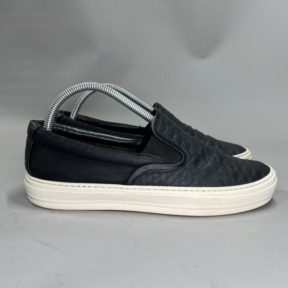 Salvatore Ferragamo Sneakers Women's Size 8.5 Black Suede Leather Slip On Shoes